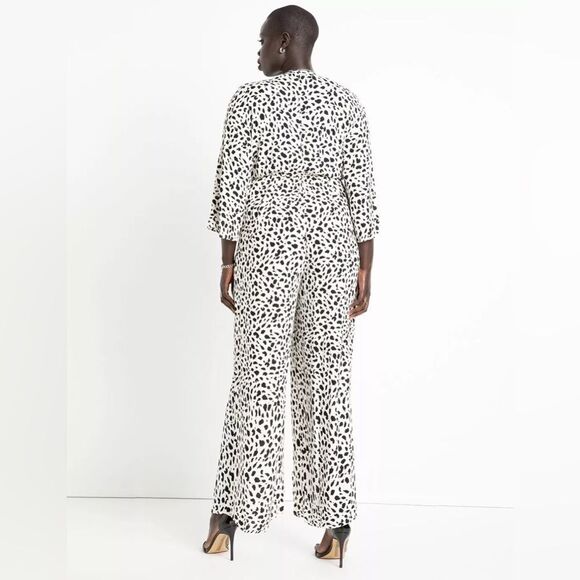 NWT Eloquii Tie Front Jumpsuit 18 - Picture 4 of 4